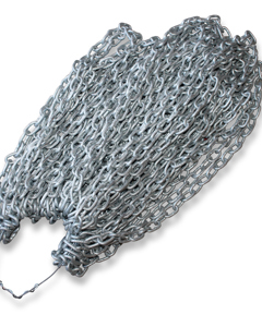 Steel chain DIN 5685 A-50 straight 5mm galv